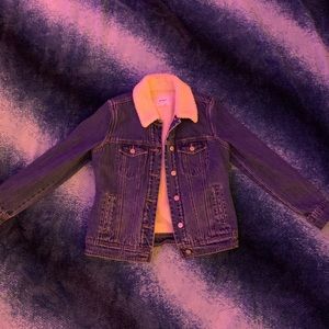 OLD NAVY FUZZY JEAN JACKET